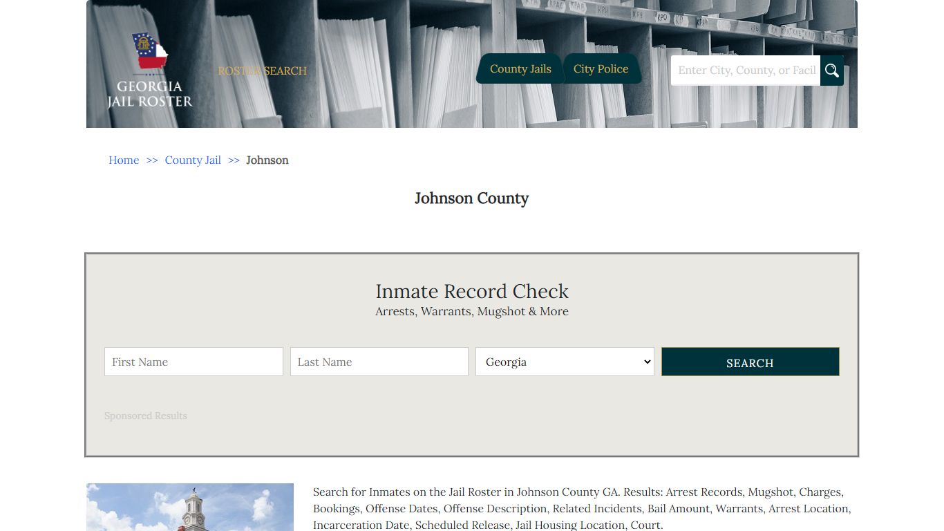 Johnson County - Georgia Jail Inmate Search